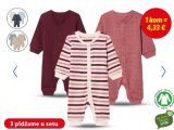 Jednodijelne pidžame lupilu 3 kom
