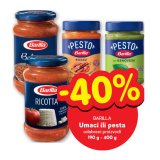 -40% na umake ili pesa Barilla 190 g - 400 g