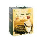 Graševina, bijelo kvalitetno vino Iločki Vinogradi 5 l bag in box