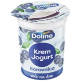 Krem jogurt borovnica Doline 145 g