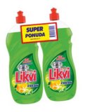 Deterdžent za pranje suđa Likvi Fresh Lemon 2x900 ml