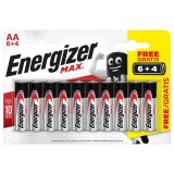 Alkalna baterija ENERGIZER MAX LR6 (AA) 6+4 GRATIS