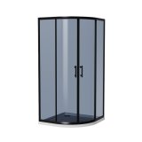 Tuš kabina STIL S131G - 5MM 80X80X195 CM POLUKRUŽNA BLUE/GREY