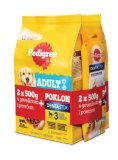 Potpuna hrana za pse + poslastica gratis Pedigree 2x500 g +77 g gratis