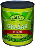 Grašak mladi Zorela ocijeđena masa: 530 g