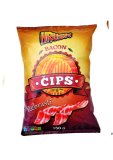 Čips rebrasti bacon, sour cream&onion Hrusk, 150 g