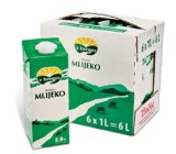 Trajno mlijeko ‘z bregov 2,8% m.m., Vindija 6x1 L