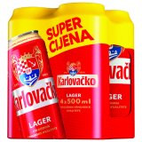 Pivo 5% alk. Karlovačko, 4x0,5 L