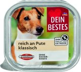 Hrana za pse s puretinom Dein Bestes 150 g