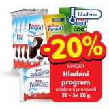 Sniženje hlađenog programa Kinder -20%