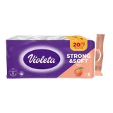 Toaletni papir, troslojni Violeta 20 rola