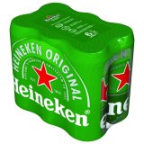 Pivo 5% alk. Heineken, 6x0,5 l