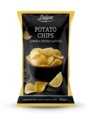 Čips s okusom limuna i papra Deluxe 200 g