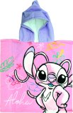 Disney Stitch&Angel dječji pončo za plažu, 1 kom.