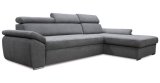 Golino kutna garnitura s ležajem siva desna 277x174x90 cm