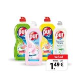 Deterdžent za ručno pranje posuđa, odabrane vrste Pur 450 ml - 1,2 l
