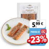 -23% na losos filete, s crnim paprom i češnjakom Mowi