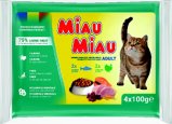 Hrana za mačke Miau Puretina&Losos 4 x 100 g