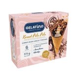 Sladoled kornet čokolada-vanilija Gelatino 6x110 ml