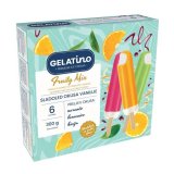 Sladoled vanilija s voćnim preljevom Gelatino 6 x 60 ml