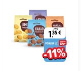 -11% Keksi kakao, lješnjak, marelica ili limun Biscoletti