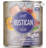 RUSTICAN Light Piletina s bučom i batatom, monoproteinska hrana, bez glutena
