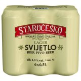 Pivo 4,8% alk.* Staročeško, 3 l (6 x 0,5 l)