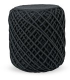 Podni jastuk Quinn crni, 40x35 cm