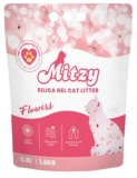 MITZY Silikatni pijesak za mačke Flowers, upijajući, 3,8 L