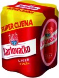 Pivo Karlovačko Limenka 4 x 500 ml