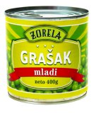Grašak mladi Zorela, ocijeđena masa: 330 g