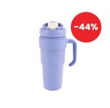Termo šalica, 860 ml, nehrđajući čelik, 2 odvojena spremnika za piće