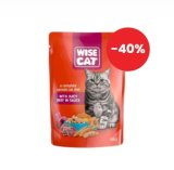 Hrana za mačke, razne vrste Wise Cat 100 g