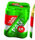 Pivo Lager 4,8% alk. Pan, 2 l (4 x 0,5 l)