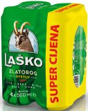 Pivo Laško Zlatorog 4 x 0,5 L