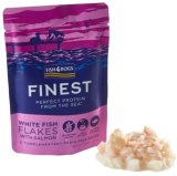 FISH4DOGS Finest Flakes, fileti bijele ribe s lososom, bez žitarica, 100 g