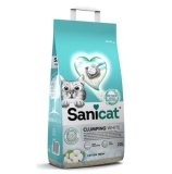SANICAT White Cotton Fresh, grudajući mineralni pijesak za mačke, mirisni, 20 l