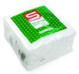 Salvete 30 x 30 cm, jednoslojne, bijele, 100 komada 1 pak