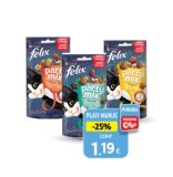 Poslastice za mačke, razne vrste Felix 50-60 g