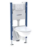 Podžbukni vodokotlić Geberit set WC Duofix Delta 01 + WC školjka Selnova viseća 118.400.11.2