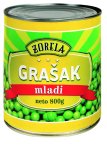 Grašak mladi Zorela, ocijeđena masa: 530 g
