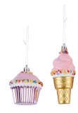 Viseći ukras u stilu slatkiša 4 kom.