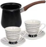 Set šalica i posuda za kavu Black white Tognana