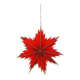 Božićni ukras od papira 30 cm crveni