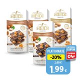 Čokolada Grandor, mliječna, bijela, tamna ili lješnjak Heidi 100 g