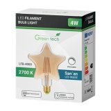 LED žarulja Green Tech E27 4 W 2700 K amber dimabilna filament 1 kom.