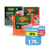 Poliko, Delko s paprikom ili extrawurst, narezak Cekin 250 g