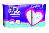 Teta Violeta PAPIRNATI RUČNIK love print, 3 sloja, 3 role
