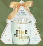 Božićna šalica Time to shine + topla čokolada 1 komad