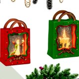 Božićna Lanterna poklon vrećica LED 1 komad